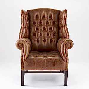 George wing chair front