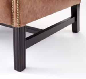 Georgian Wing chair Undercarriage close up