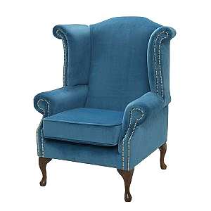 Saracen Plain Scroll Wing Chair