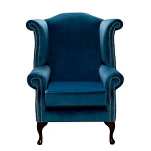 Saracen Plain Scroll Wing Chair front